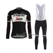 Trek Segafrojoo Ropa Ciclismo Culotte Largo 2020 Mangas Largas Negro Blanco