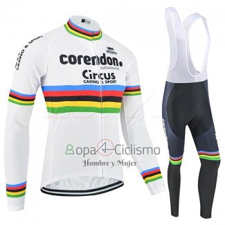 Uci Mondo Campione Corendon Circusropa Ciclismo Culotte Largo 2019 Hombre Mangas Largas