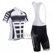 Assos Ropa Ciclismo Culotte Corto 2013 Hombre Mangas Cortas Blanco y Negro