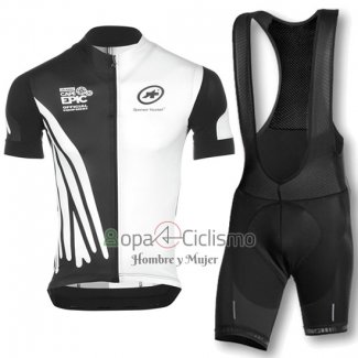 Assos Ropa Ciclismo Culotte Corto 2016 Hombre Mangas Cortas Blanco y Negro