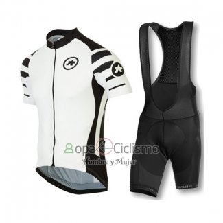 Assos Ropa Ciclismo Culotte Corto 2016 Hombre Mangas Cortas Negro y Blanco