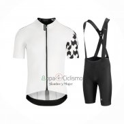 Assos Ropa Ciclismo Culotte Corto 2021 Hombre Mangas Cortas Blanco Negro