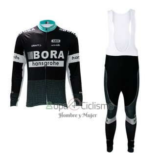 Bora Ropa Ciclismo Culotte Largo 2017 Mangas Largas Negro