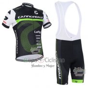 Cannondale Ropa Ciclismo Culotte Corto 2016 Hombre Mangas Cortas Verde y Negro