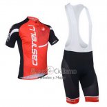 Castelli Ropa Ciclismo Culotte Corto 2013 Hombre Mangas Cortas Negro y Rojo