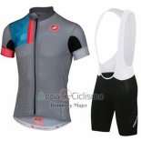 Castelli Ropa Ciclismo Culotte Corto 2016 Hombre Mangas Cortas Gris