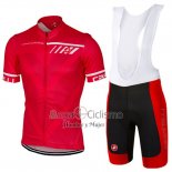 Castelli Ropa Ciclismo Culotte Corto 2017 Hombre Mangas Cortas Rojo