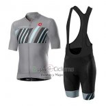 Castelli Ropa Ciclismo Culotte Corto 2020 Hombre Mangas Cortas Gris Negro