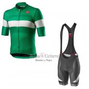 Castelli Ropa Ciclismo Culotte Corto 2021 Hombre Mangas Cortas Verde