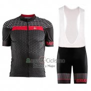 Craft Ropa Ciclismo Culotte Corto 2018 Hombre Mangas Cortas Route Negro y Rojo