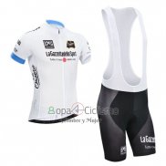 Giro d'Italia Ropa Ciclismo Culotte Corto 2014 Hombre Mangas Cortas Blanco