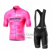 Giro d'Italia Ropa Ciclismo Culotte Corto 2019 Hombre Mangas Cortas Rosa