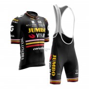 Jumbo Visma Ropa Ciclismo Culotte Corto 2023 Hombre Mangas Cortas AMarillo Negro