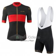 Lecol Ropa Ciclismo Culotte Corto 2019 Hombre Mangas Cortas Negro Rojo