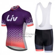 Liv Ropa Ciclismo Culotte Corto 2018 Mujer Mangas Cortas Profundo Violeta