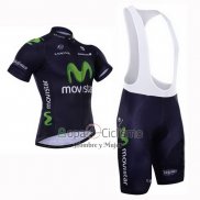 Movistar Ropa Ciclismo Culotte Corto 2015 Mangas Cortas Negro