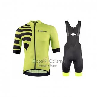 Nalini Ropa Ciclismo Culotte Corto 2021 Men Mangas Cortas AMarillo Negro