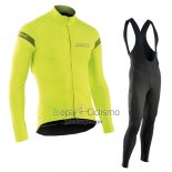 Northwave Ropa Ciclismo Culotte Largo 2017 Hombre Mangas Largas AMarillo