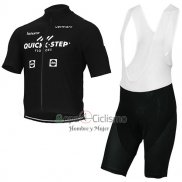 Quick Step Floor Ropa Ciclismo Culotte Corto 2017 Mangas Cortas Quick Step Floors Negro