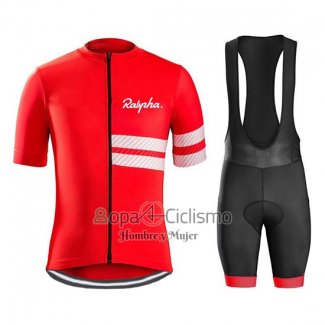 Rapha Ropa Ciclismo Culotte Corto 2019 Hombre Mangas Cortas Rojo Blanco