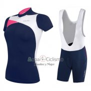 Rh+ Ropa Ciclismo Culotte Corto 2017 Mujer Mangas Cortas Azul