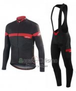 Specialized Ropa Ciclismo Culotte Largo 2016 Hombre Mangas Largas Ml Rojo y Negro