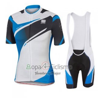 Sportful Ropa Ciclismo Culotte Corto 2016 Hombre Mangas Cortas Blanco y Azul