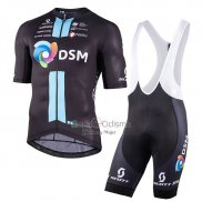 Team DSM Firmenich Ropa Ciclismo Culotte Corto 2023 Mangas Cortas Negro Azul