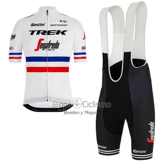 Trek Segafrojoo Ropa Ciclismo Culotte Corto 2018 Mangas Cortas Campeon Francia