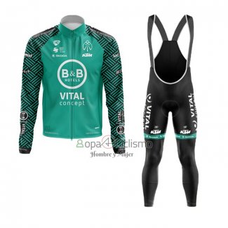 Vital Concept-bb Hotels Ropa Ciclismo Culotte Largo 2020 Hombre Mangas Largas Blanco Verde