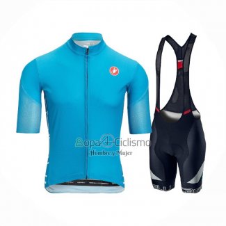 Castelli Ropa Ciclismo Culotte Corto 2021 Hombre Mangas Cortas Azul Claro