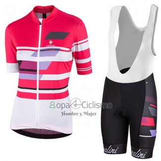 Nalini Dolomiti Ropa Ciclismo Culotte Corto 2017 Mujer Mangas Cortas Rojo