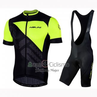 Nalini Volata 2.0 Ropa Ciclismo Culotte Corto 2019 Men Mangas Cortas Negro AMarillo