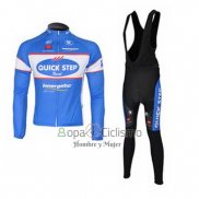 Quick Step Floor Ropa Ciclismo Culotte Largo 2010 Mangas Largas Azur