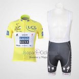 Saxobank Lider Ropa Ciclismo Culotte Corto 2010 Hombre Mangas Cortas AMarillo