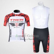 Trek Ropa Ciclismo Culotte Corto 2011 Mangas Cortas Rojo y Blanco