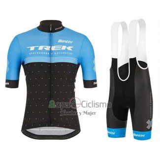 Trek Ropa Ciclismo Culotte Corto 2020 Mangas Cortas Azul Negro